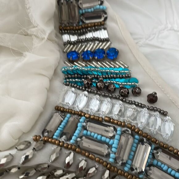 TULAROSA x REVOLVE Stella Dress in Ivory SIZE S NWOT Retail 278.00 BEADS IN TACT - Picture 7 of 14